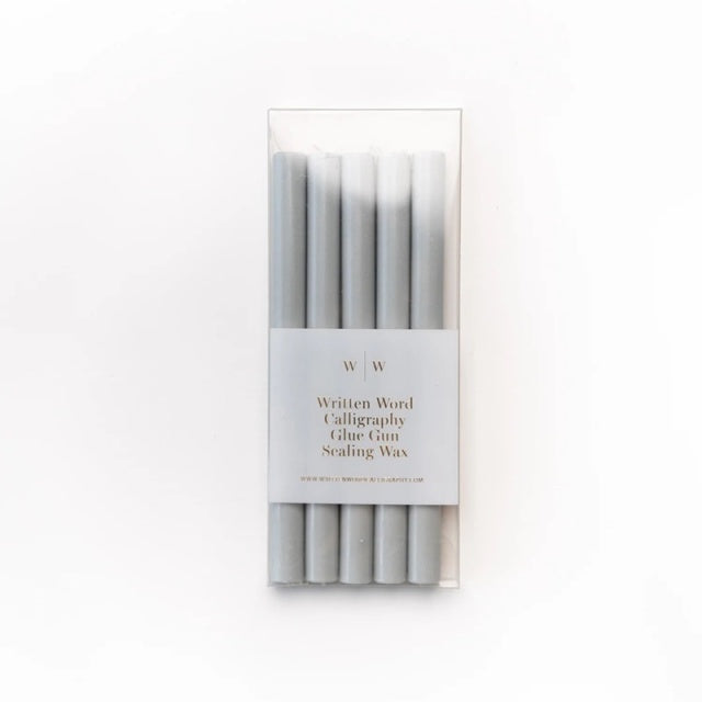 Written Word Calligraphy/グルーガンワックス/Pale Gray Glue Gun Sealing Wax