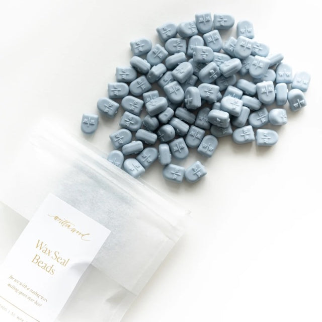 Written Word Calligraphy/ワックスビーズ/Dusty Blue Wax Beads for Wax Seals
