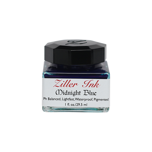 Ziller/カリグラフィーインク/Ziller Ink 1oz：Midnight Blue