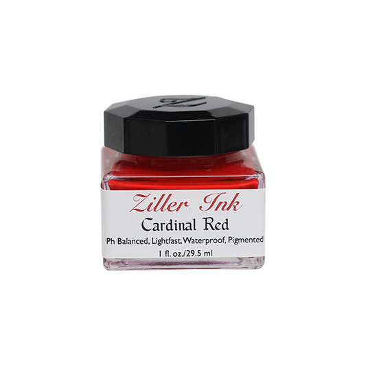 Ziller/カリグラフィーインク/Ziller Ink 1oz：Cardinal Red