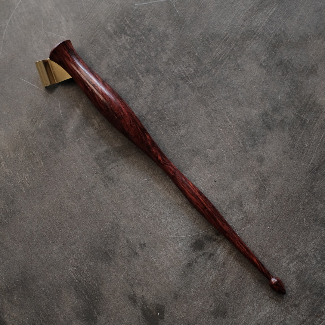 DAO HUY HOANG/Calligraphy Holder/Black Rosewood Butterfly Body Oblique Pen Holder