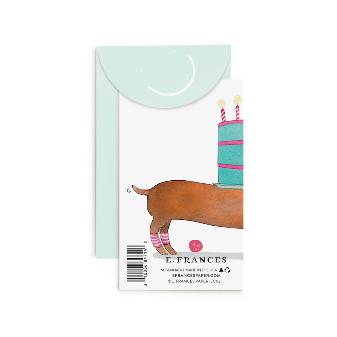 E.Frances/Mini Card/Slinky Dog Enclosure Card