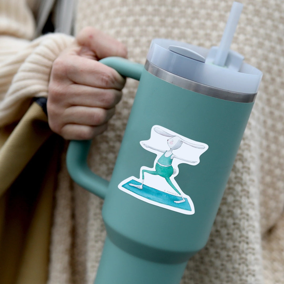 E.Frances/Stickers/Yoga Bunny Sticker