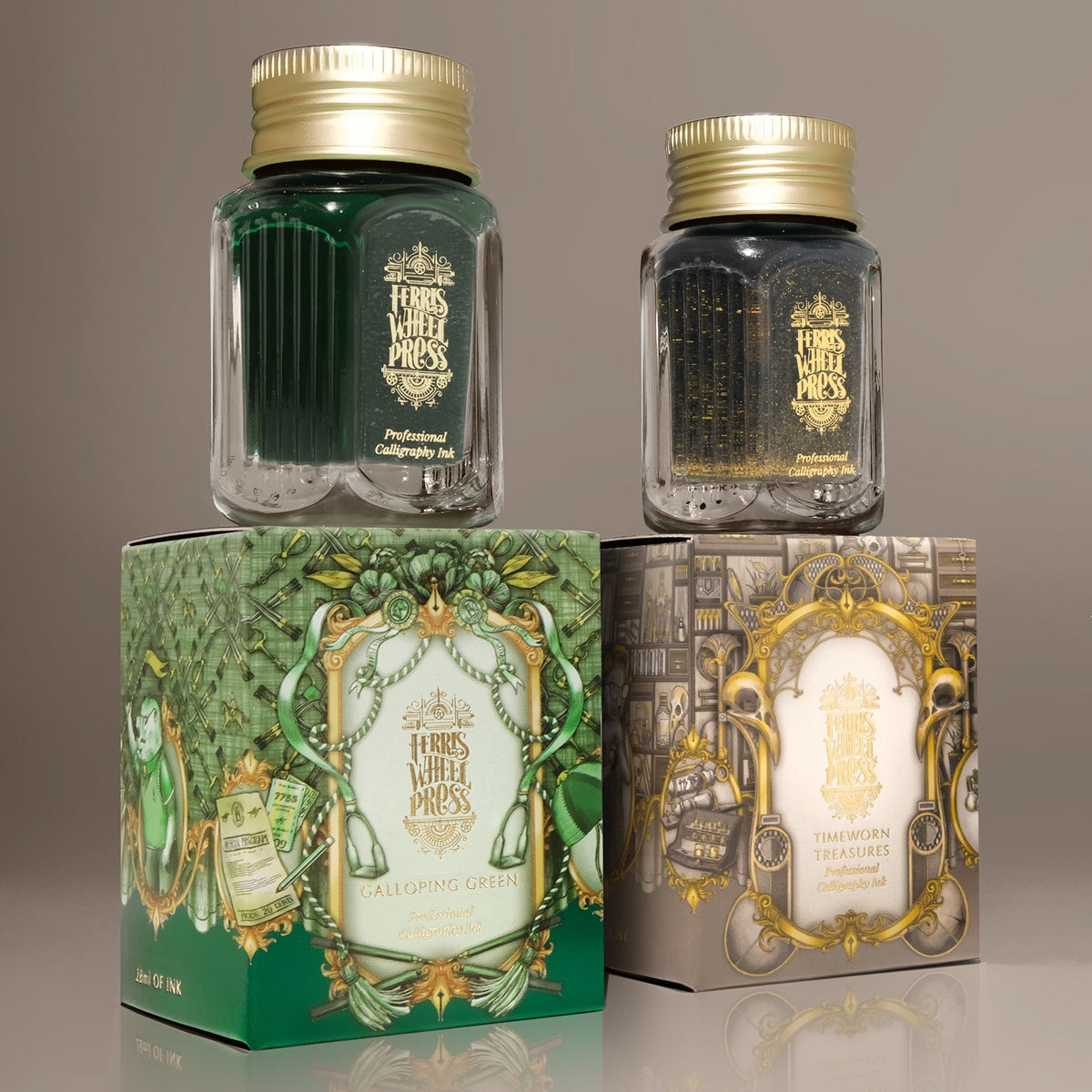 【12/5発売】Ferris Wheel Press/カリグラフィーインク/Fanciful Events Collection - Gallopping Green 28ml