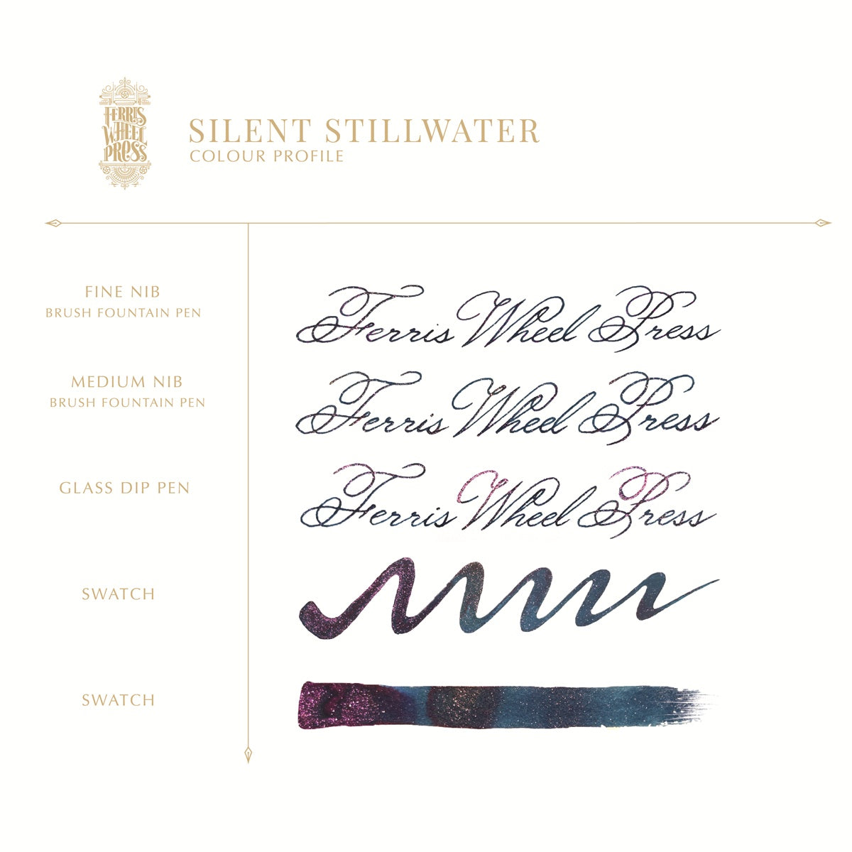 【予約受付中|7/3発売】Ferris Wheel Press/インクポット/Silent Stillwater 10ml Ink Pots