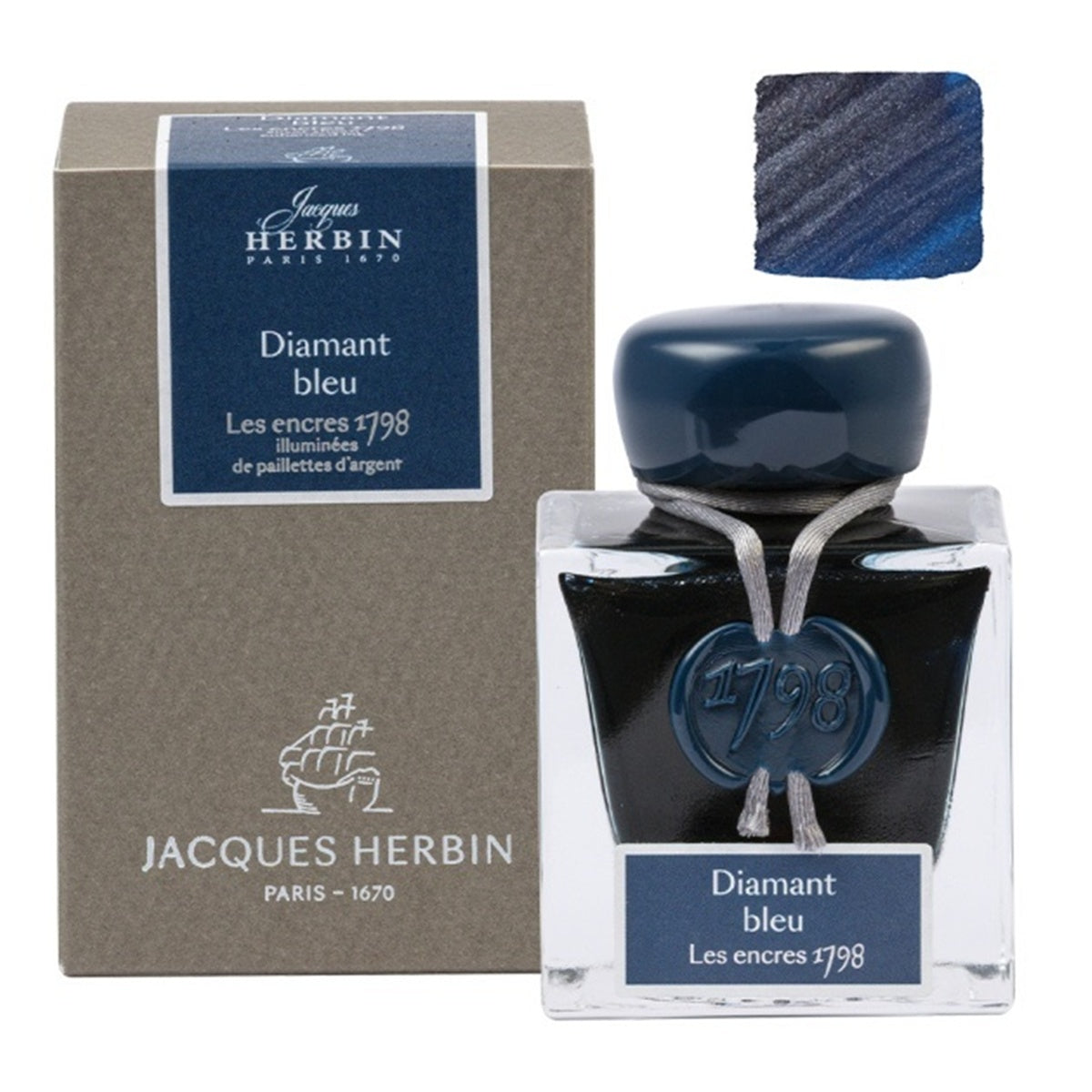 JACQUES HERBIN/インク/Anniversary Ink 1798:ダイヤモンド ブルー (50ml)