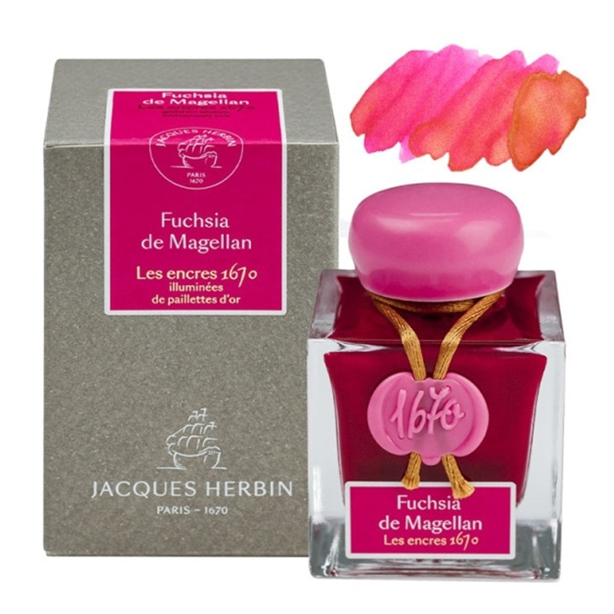 JACQUES HERBIN/インク/Anniversary Ink 1670:フューシャマゼラン(50ml)