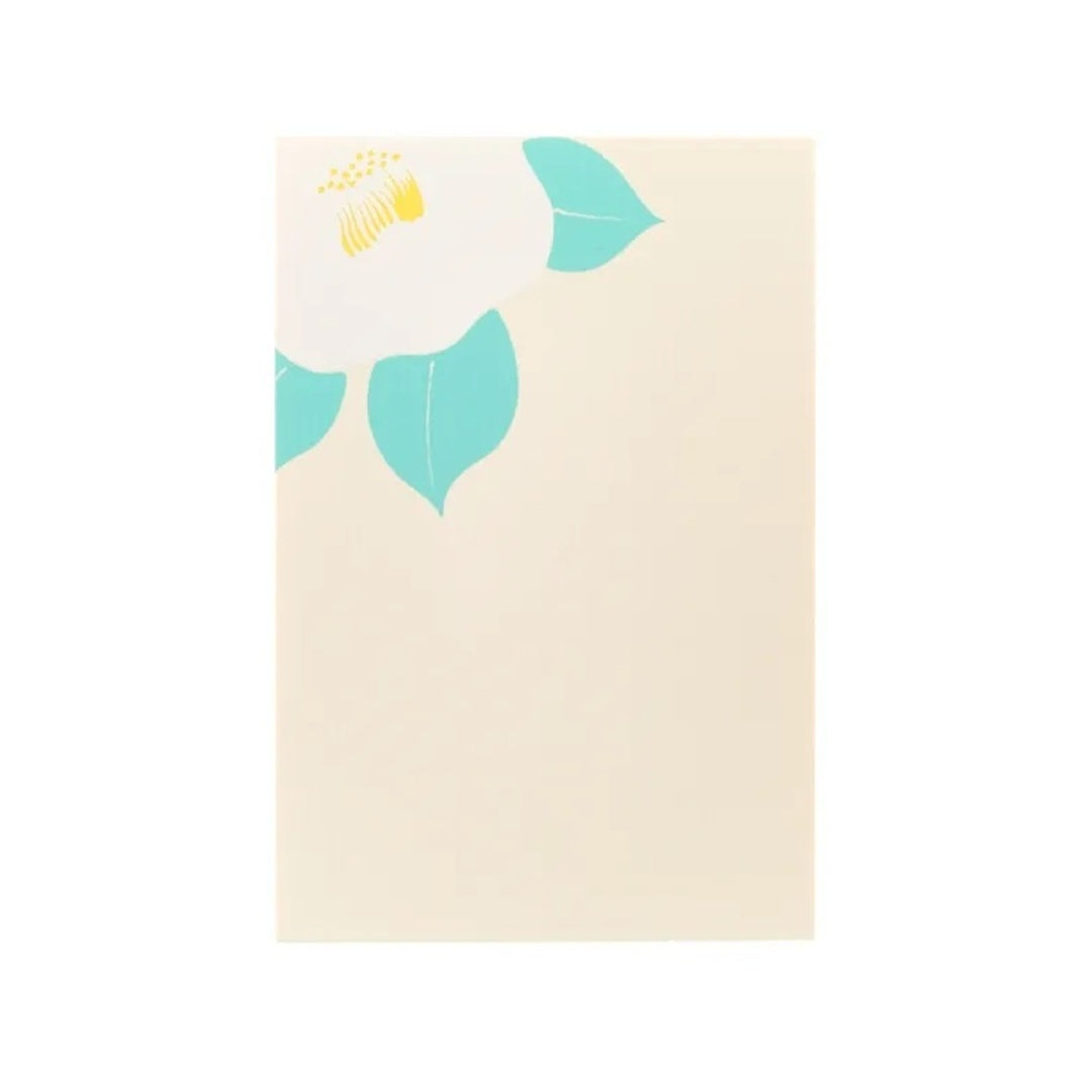 KYUKYODO/Postcards/Silk Printing Post Card - Camellia White