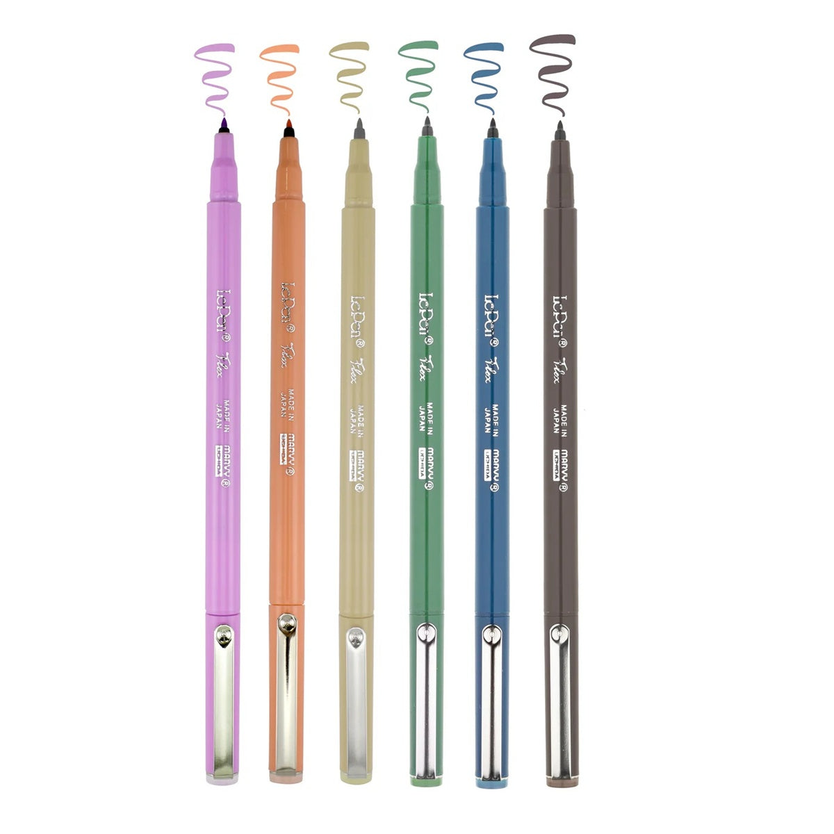 MARVY/ブラッシュカリグラフィー/LePen Flex Retro Color Set
