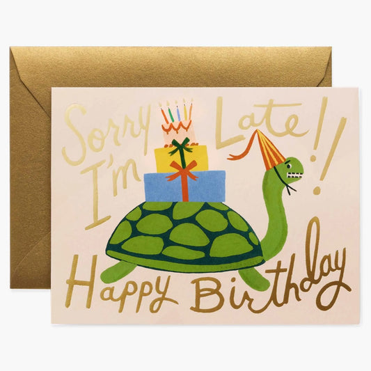 Rifle Paper/シングルカード/Turtle Belated Birthday