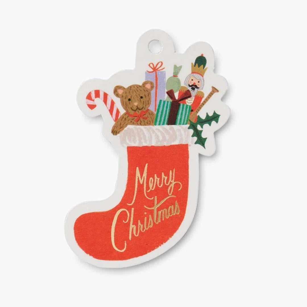 Rifle Paper/Gift Tags/Holiday Gift Tags - Nutcracker Stocking