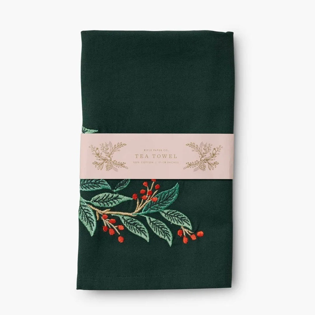 Rifle Paper/Kitchen Cloth/Holiday Tea Towel - Willowberry