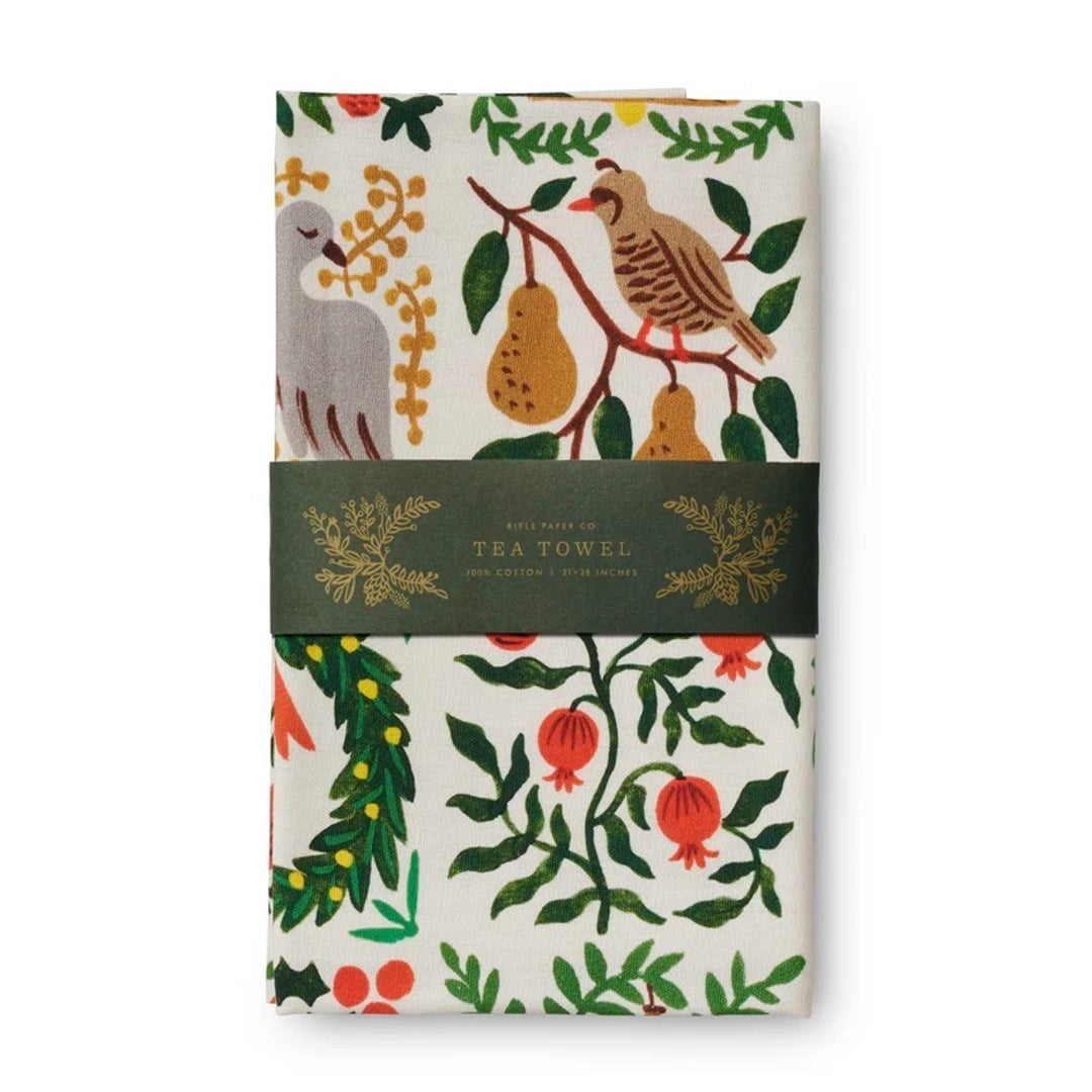 Rifle Paper/Kitchen Cloth/Holiday Tea Towel - Christmastide