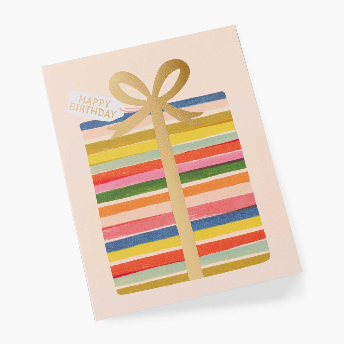 Rifle Paper/シングルカード/Stripe Birthday Present