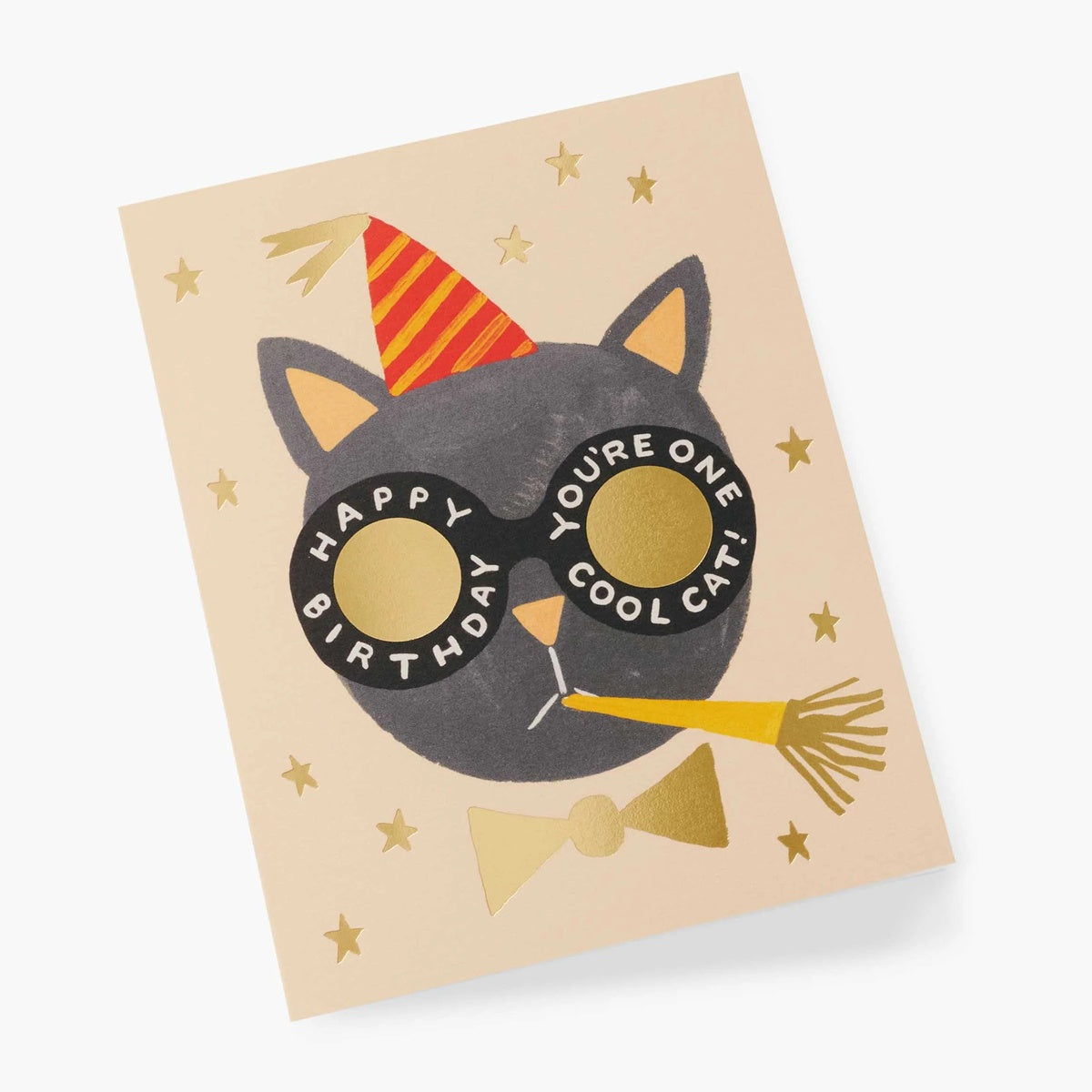 Rifle Paper/シングルカード/Birthday Hat Cat