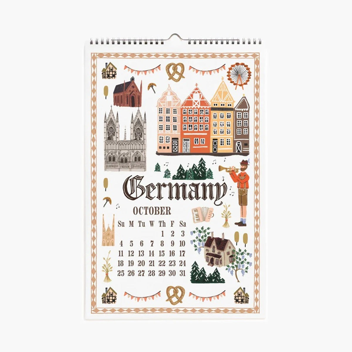 Rifle Paper/カレンダー/2026 World Travel Calendar