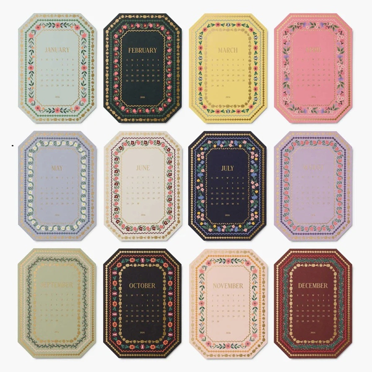 Rifle Paper/カレンダー/2026 Wildwood Dest Calendar