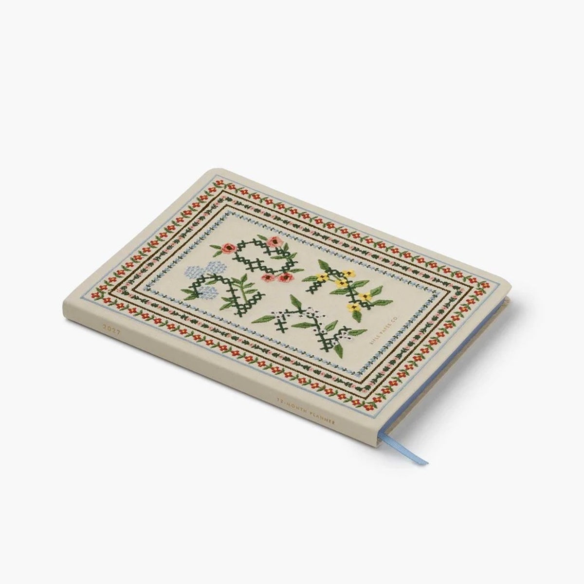 【事前受注販売】Rifle Paper/ダイアリー/2027 12-Month Embroidered Bookbound Planner - Heritage Sampler