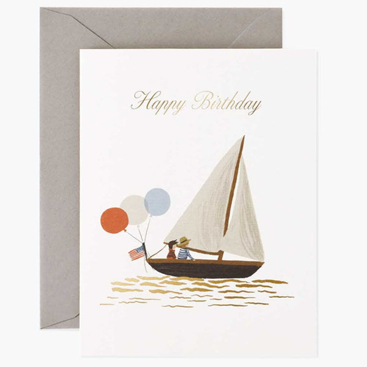 Rifle Paper/シングルカード/Sailboat Birthday