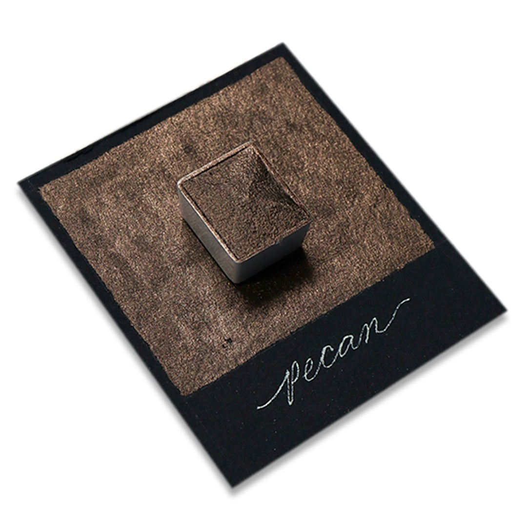 The Creative Kinds/Calligraphy Ink/Single Half Pan Shimmer - Pecan