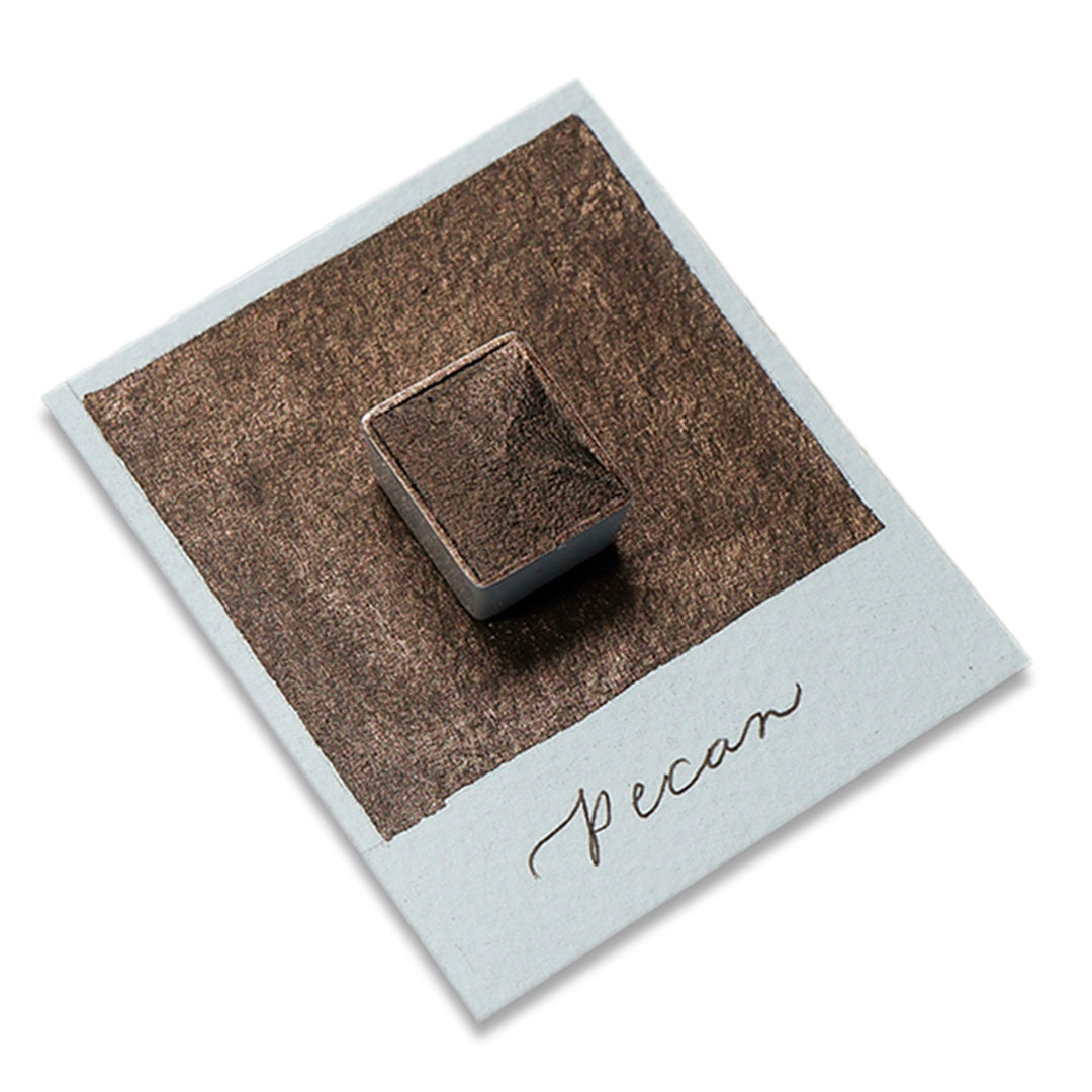 The Creative Kinds/Calligraphy Ink/Single Half Pan Shimmer - Pecan