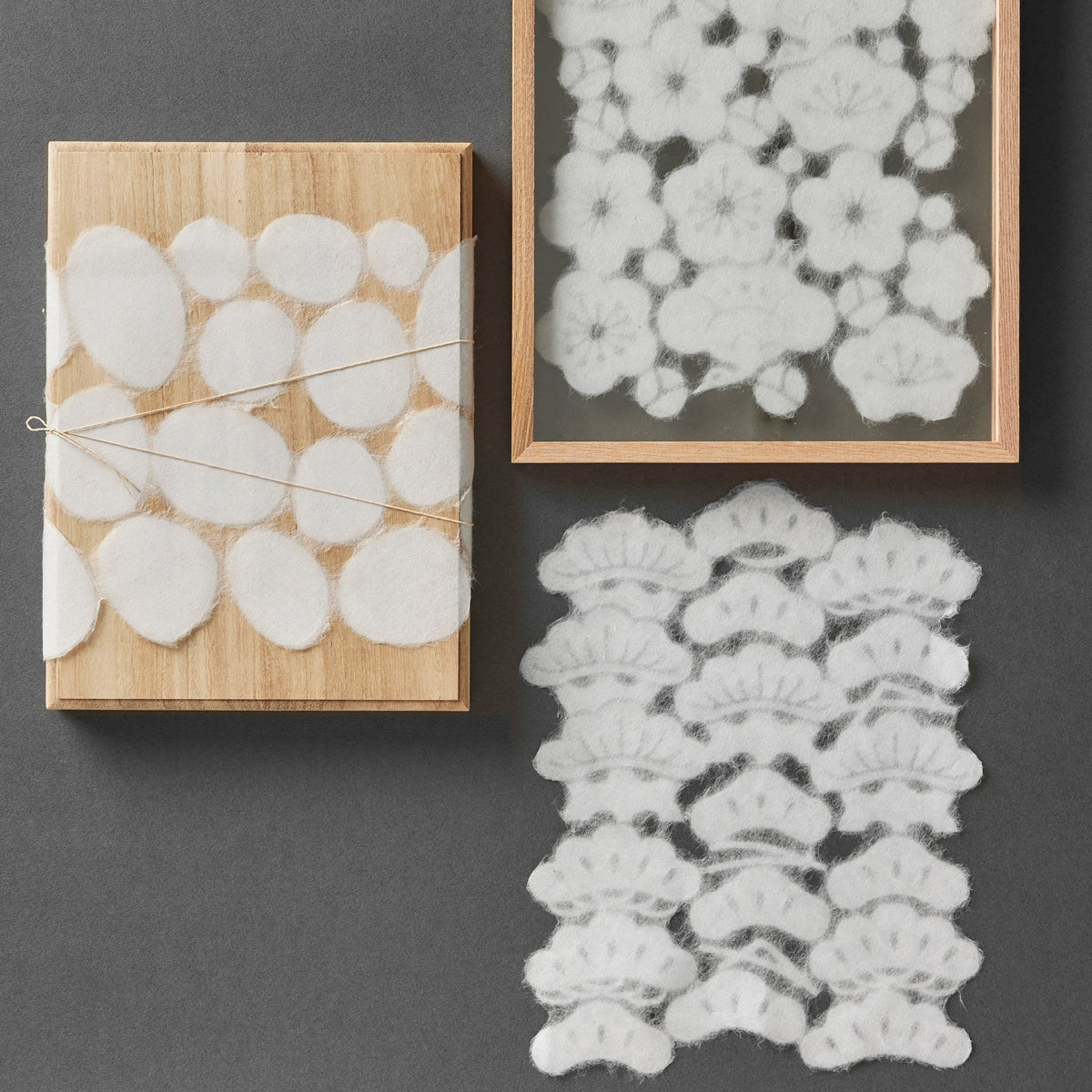 WACCA/紋つなぎ和紙/Mon-Tsunagi Washi A4 Sheet - 玉石(たまいし)