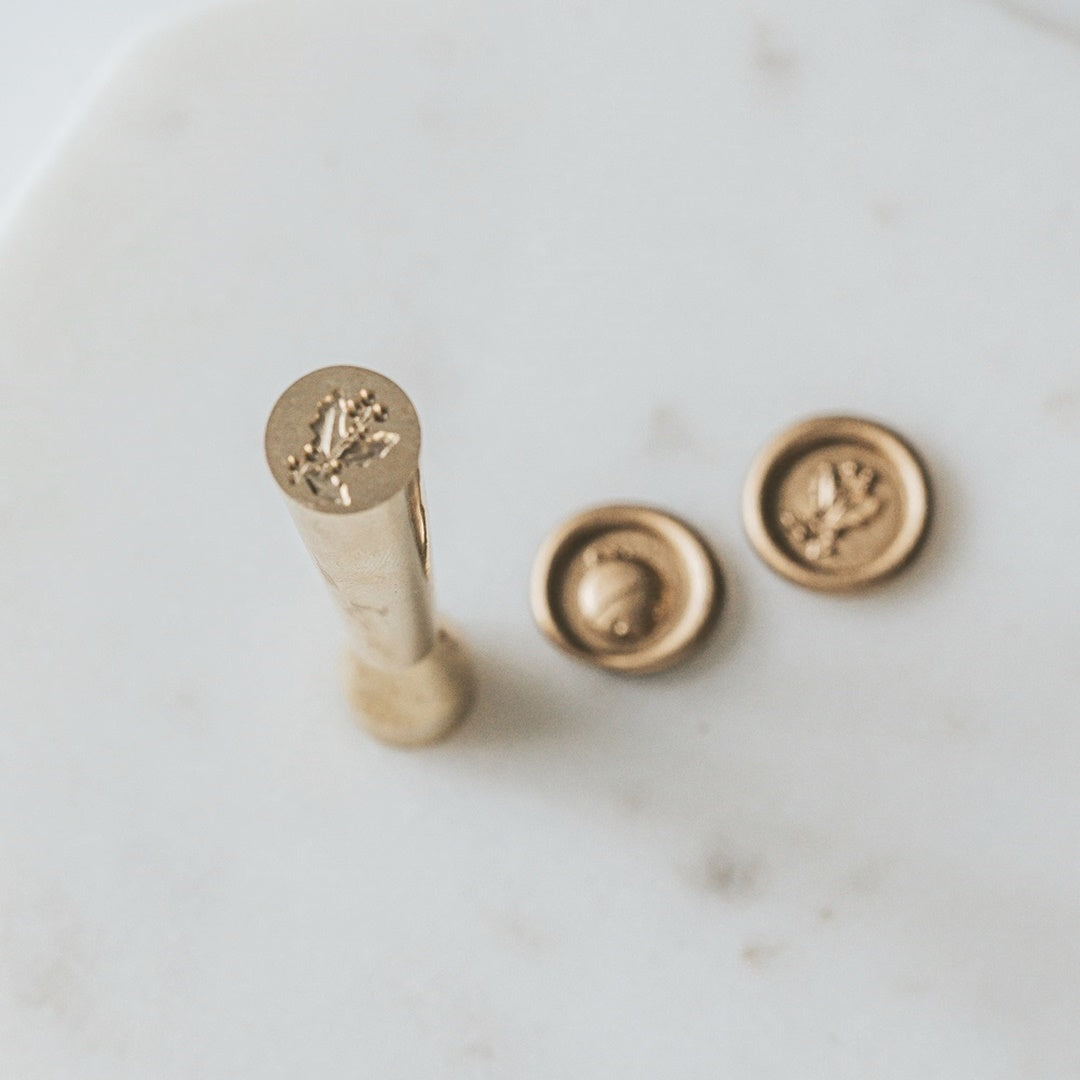 Written Word Calligraphy/シーリングスタンプ/Bell and Holly Mini Wax Seal