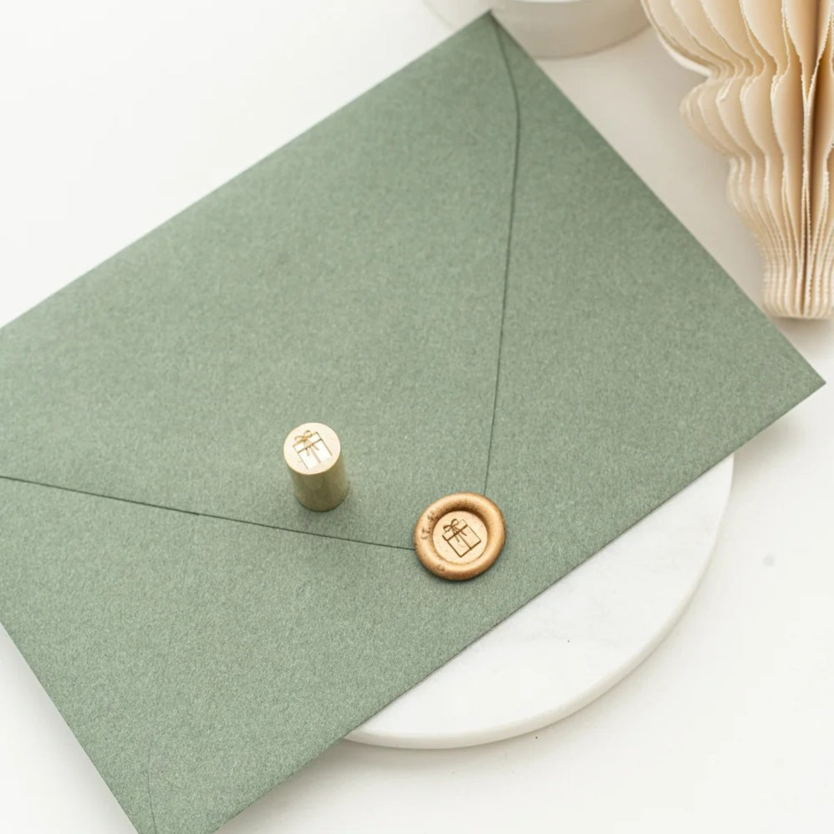 Written Word Calligraphy/シーリングスタンプ/Mini Wax Seal Head - Present