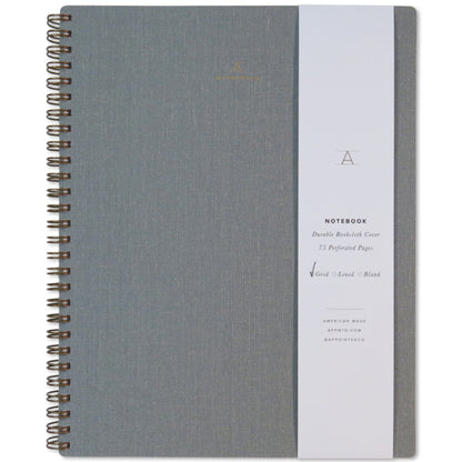 Appointed/Notebook/Notebook/Dove Gray：Grid