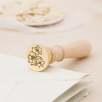 Artisaire/シーリングスタンプ/Poppy Wax Stamp - Classic Blonde Handle