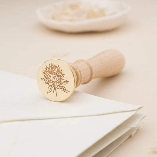 Artisaire/シーリングスタンプ/Protea Wax Stamp - Classic Blonde Handle