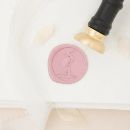 Artisaire/シーリングスタンプ/Heron 3D Wax Stamp - Classic Blonde Handle