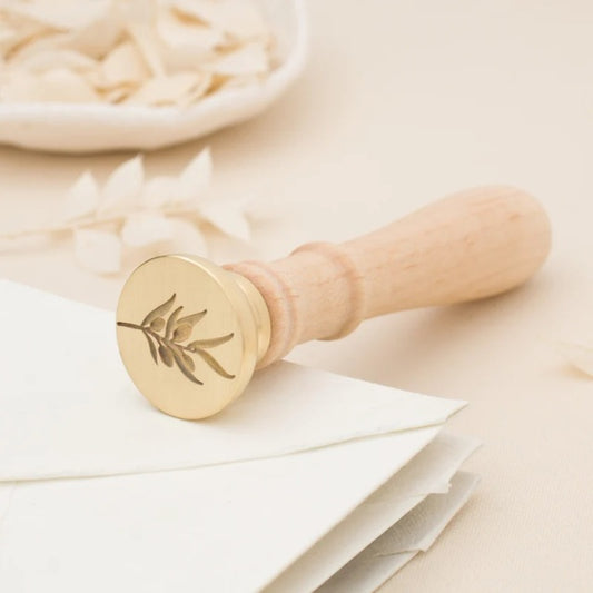 Artisaire/シーリングスタンプ/Olea 3D Wax Stamp - Classic Blonde Handle