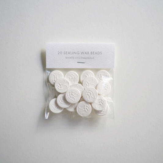 ARTISAIRE/Wax Beads/20 Sealing Wax Beads - White