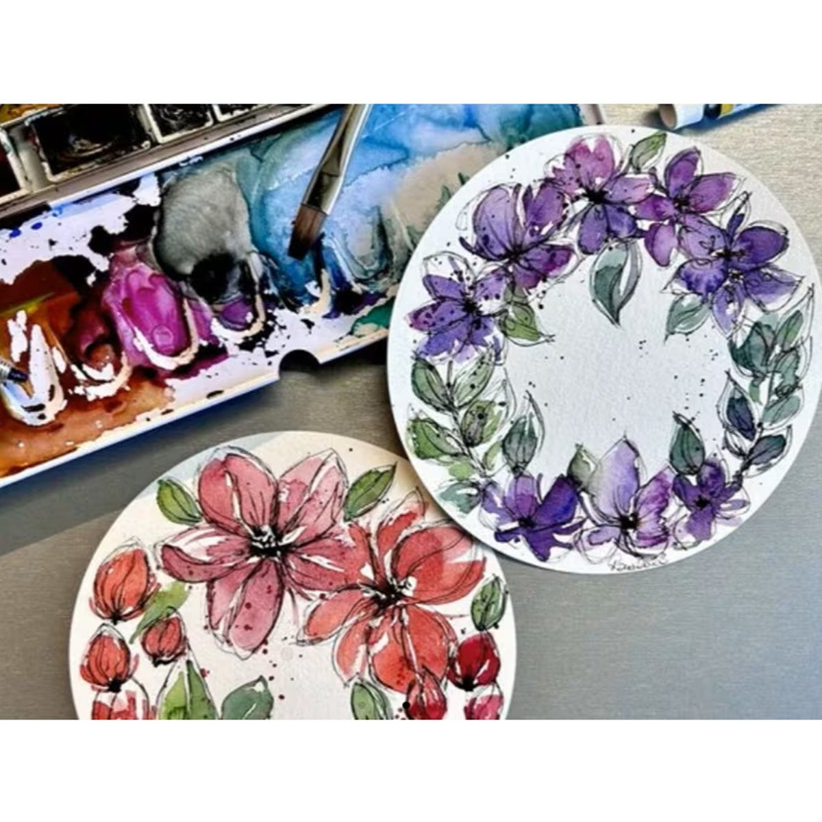 Hahnemühle/水彩紙/Round Watercolor Paper Sheet 30枚入り