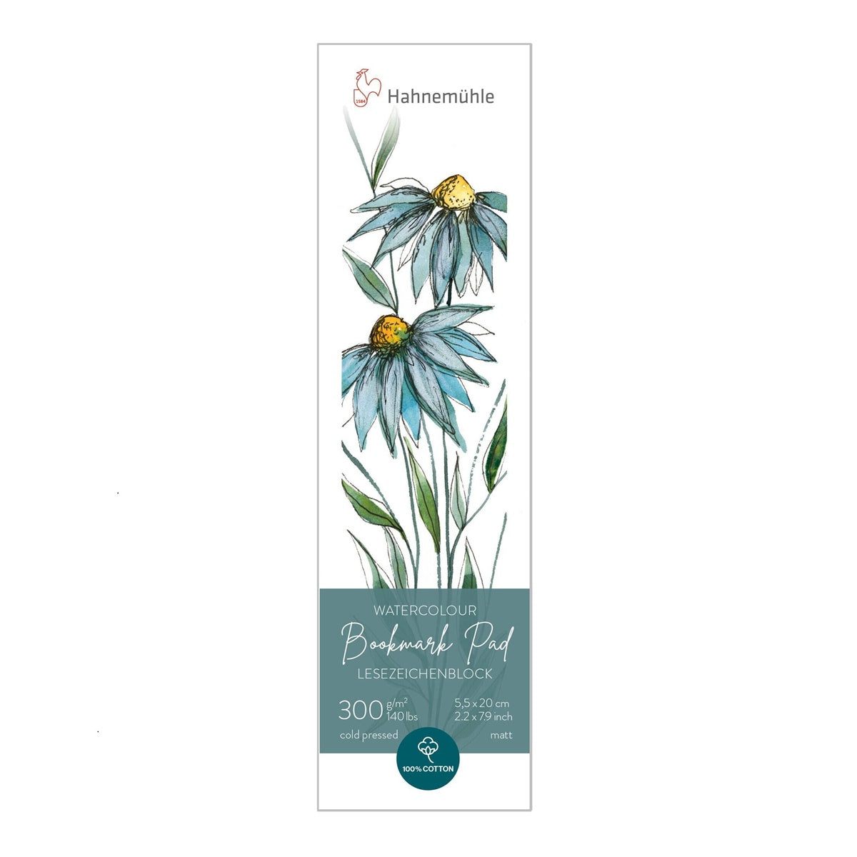 Hahnemühle/水彩紙/Watercolor Bookmark Pad 15枚入り