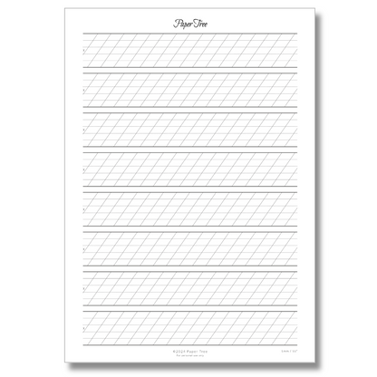 Paper Tree Original/カリグラフィーガイドシート/Calligraphy Guide Sheet Paper Tree Original/カリグラフィーガイドシート/Calligraphy Guide Sheet