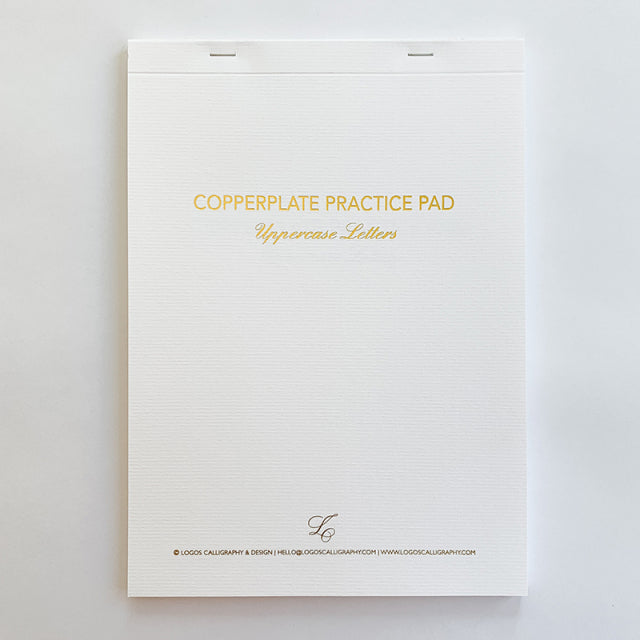 Logos Calligraphy/Copperplate Practice Pad Lowercase &amp; Uppercase Set