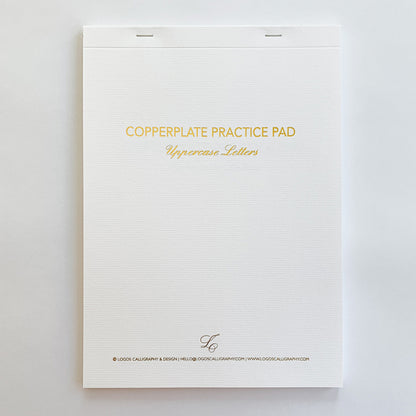 Logos Calligraphy/Copperplate Practice Pad Lowercase &amp; Uppercase Set