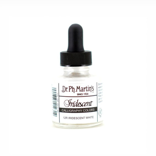Dr. Ph. Martin's/Calligraphy Ink/Iridescent Colors, White (30ml)