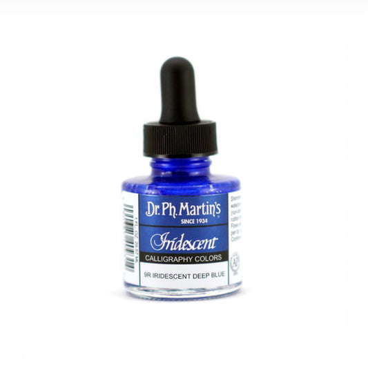 Dr. Ph. Martin's/Calligraphy Ink/Iridescent Colors, Deep Blue (30ml)