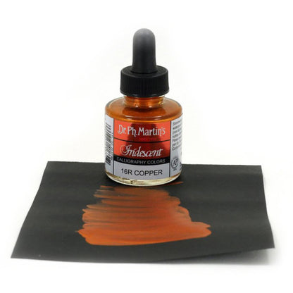 Dr. Ph. Martin's/Calligraphy Ink/Iridescent Colors, Copper (30ml)