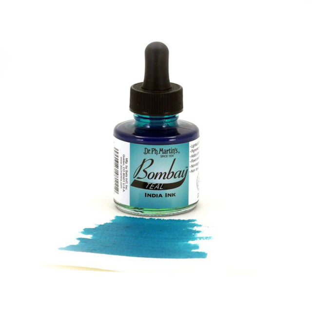 Dr. Ph. Martin's/カリグラフィーインク/Bombay India Ink, Teal(30ml)