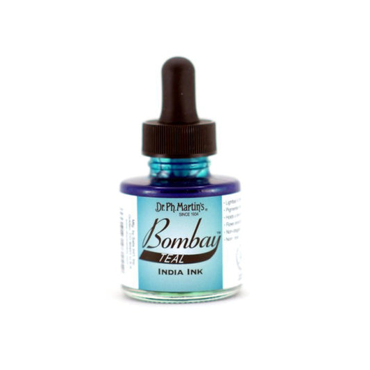 Dr. Ph. Martin's/Calligraphy Ink/Bombay India Ink, Teal(30ml)