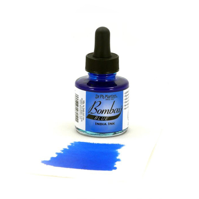 Dr. Ph. Martin's/カリグラフィーインク/Bombay India Ink, Blue (30ml