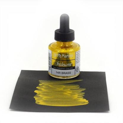Dr. Ph. Martin's/Calligraphy Ink/Iridescent Colors, Brass (30ml)