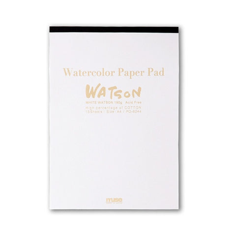 White Watson/Watercolor Paper Pad A4 (15 sheets)