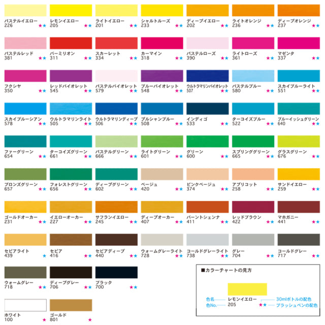 Talens/カリグラフィーインク/Ecoline Liquid Watercolor 30ml（全60色）