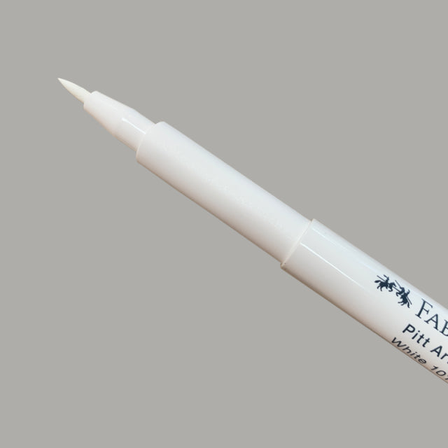 Faber-Castell/ブラッシュカリグラフィー/Pitt Artist Pen White