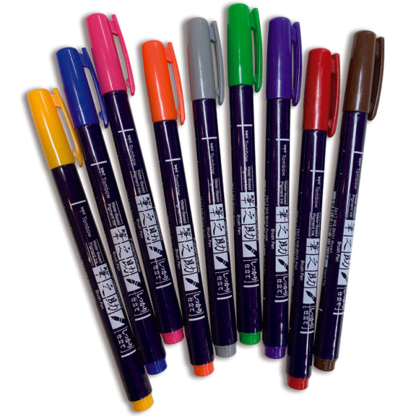 Tombow/ブラッシュカリグラフィー/トンボ 筆之助カラータイプ しっかり